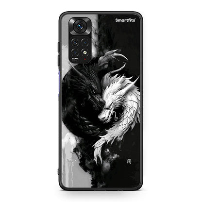 Xiaomi Redmi Note 11 Yin Yang Θήκη από τη Smartfits με σχέδιο στο πίσω μέρος και μαύρο περίβλημα | Smartphone case with colorful back and black bezels by Smartfits