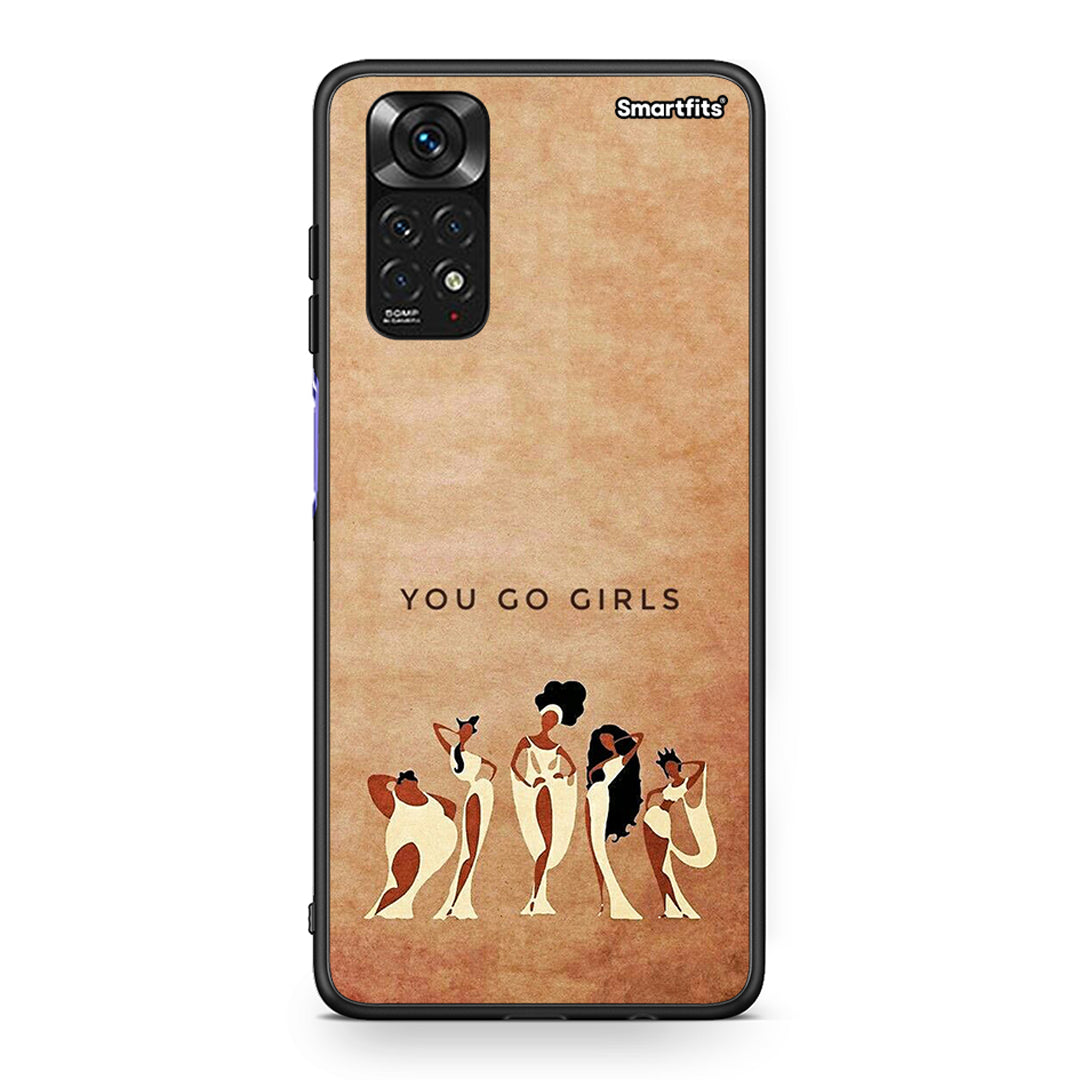 Xiaomi Redmi 10/Redmi Note 11 4G You Go Girl θήκη από τη Smartfits με σχέδιο στο πίσω μέρος και μαύρο περίβλημα | Smartphone case with colorful back and black bezels by Smartfits