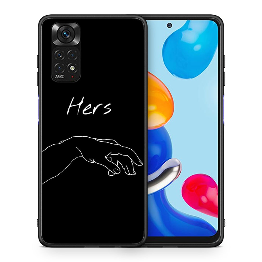 Θήκη Αγίου Βαλεντίνου Xiaomi Redmi Note 11 Aeshetic Love 1 από τη Smartfits με σχέδιο στο πίσω μέρος και μαύρο περίβλημα | Xiaomi Redmi Note 11 Aeshetic Love 1 case with colorful back and black bezels