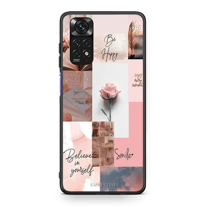 Xiaomi Redmi Note 11 Aesthetic Collage θήκη από τη Smartfits με σχέδιο στο πίσω μέρος και μαύρο περίβλημα | Smartphone case with colorful back and black bezels by Smartfits
