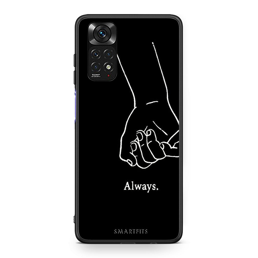 Xiaomi Redmi Note 11 Always & Forever 1 Θήκη Αγίου Βαλεντίνου από τη Smartfits με σχέδιο στο πίσω μέρος και μαύρο περίβλημα | Smartphone case with colorful back and black bezels by Smartfits