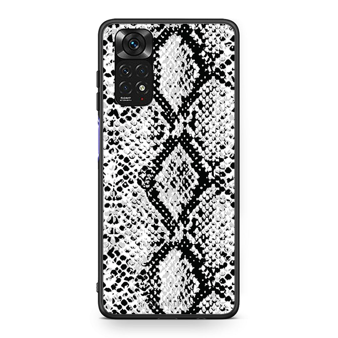 24 - Xiaomi Redmi Note 11 White Snake Animal case, cover, bumper
