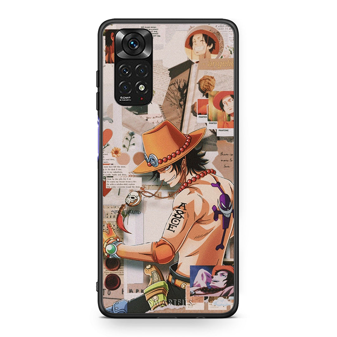 Xiaomi Redmi Note 11 Anime Collage θήκη από τη Smartfits με σχέδιο στο πίσω μέρος και μαύρο περίβλημα | Smartphone case with colorful back and black bezels by Smartfits