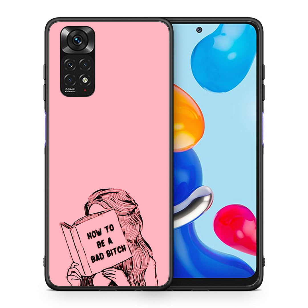 Θήκη Xiaomi Redmi Note 11 Bad Bitch από τη Smartfits με σχέδιο στο πίσω μέρος και μαύρο περίβλημα | Xiaomi Redmi Note 11 Bad Bitch case with colorful back and black bezels