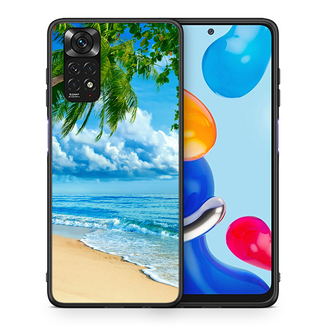Θήκη Xiaomi Redmi Note 11 Beautiful Beach από τη Smartfits με σχέδιο στο πίσω μέρος και μαύρο περίβλημα | Xiaomi Redmi Note 11 Beautiful Beach case with colorful back and black bezels