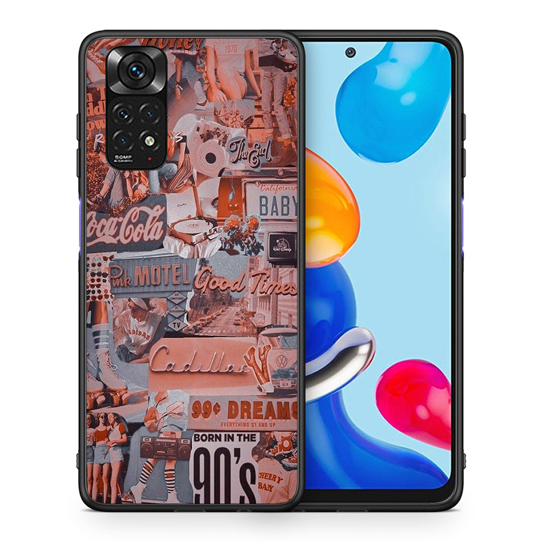 Θήκη Xiaomi Redmi Note 11 Born In 90s από τη Smartfits με σχέδιο στο πίσω μέρος και μαύρο περίβλημα | Xiaomi Redmi Note 11 Born In 90s case with colorful back and black bezels