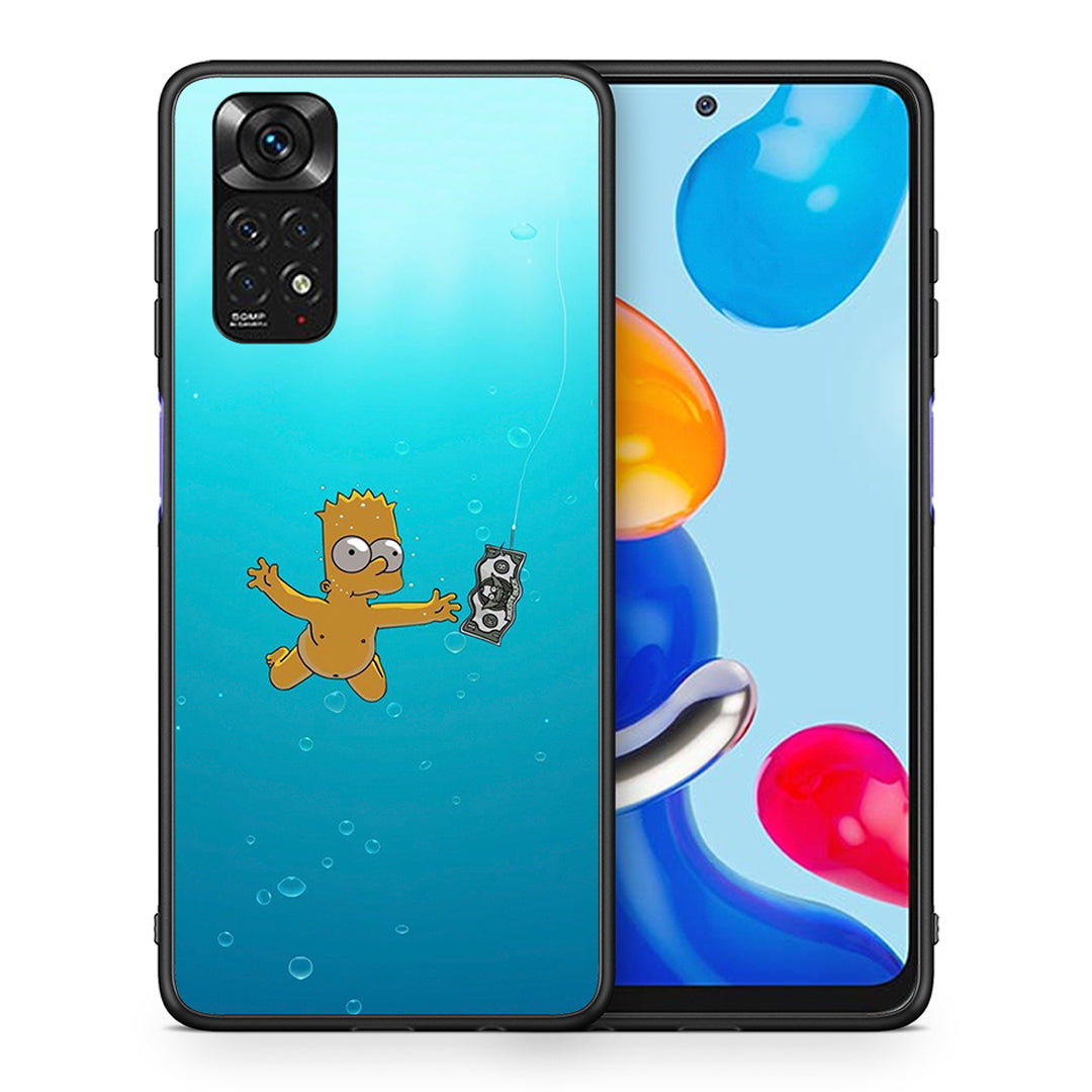 Θήκη Xiaomi Redmi Note 11 Chasing Money από τη Smartfits με σχέδιο στο πίσω μέρος και μαύρο περίβλημα | Xiaomi Redmi Note 11 Chasing Money case with colorful back and black bezels