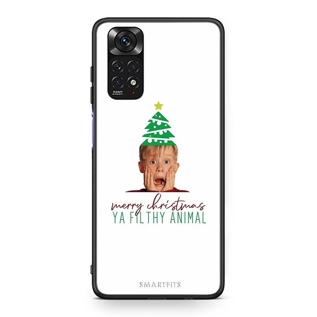 Xiaomi Redmi 10 / Redmi Note 11 4G Filthy Animal Χριστουγεννιάτικη Θήκη από τη Smartfits με σχέδιο στο πίσω μέρος και μαύρο περίβλημα | Smartphone case with colorful back and black bezels by Smartfits