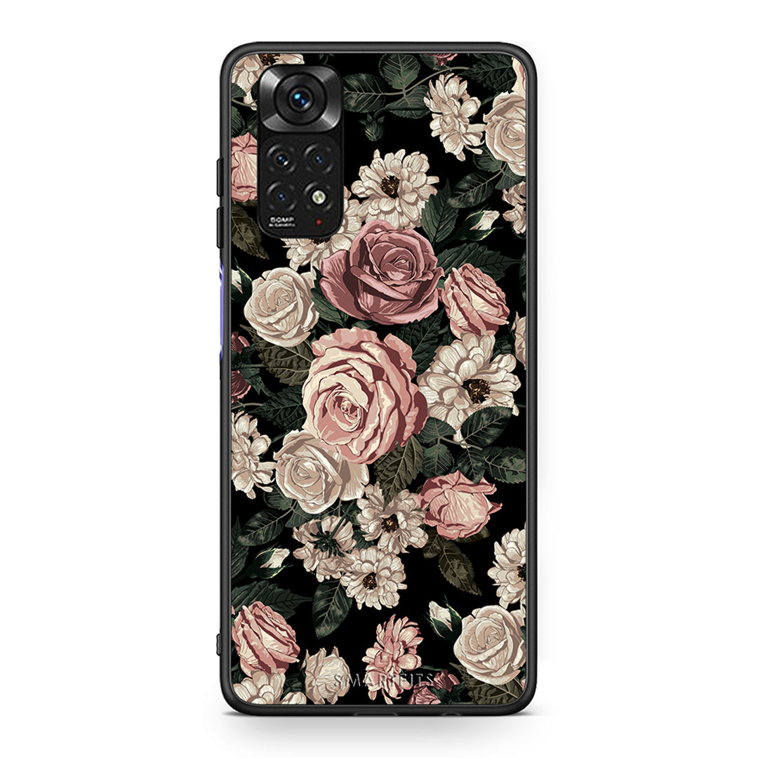 4 - Xiaomi Redmi Note 11 Wild Roses Flower case, cover, bumper