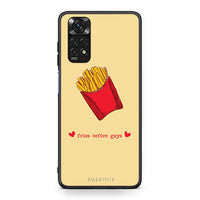 Thumbnail for Xiaomi Redmi Note 11 Fries Before Guys Θήκη Αγίου Βαλεντίνου από τη Smartfits με σχέδιο στο πίσω μέρος και μαύρο περίβλημα | Smartphone case with colorful back and black bezels by Smartfits