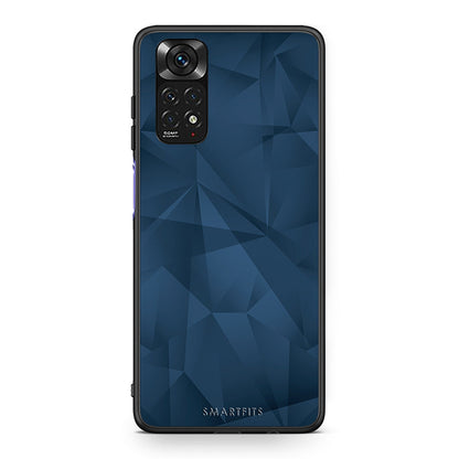 39 - Xiaomi Redmi Note 11 Blue Abstract Geometric case, cover, bumper