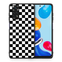 Thumbnail for Θήκη Xiaomi Redmi Note 11 Squares Geometric από τη Smartfits με σχέδιο στο πίσω μέρος και μαύρο περίβλημα | Xiaomi Redmi Note 11 Squares Geometric case with colorful back and black bezels