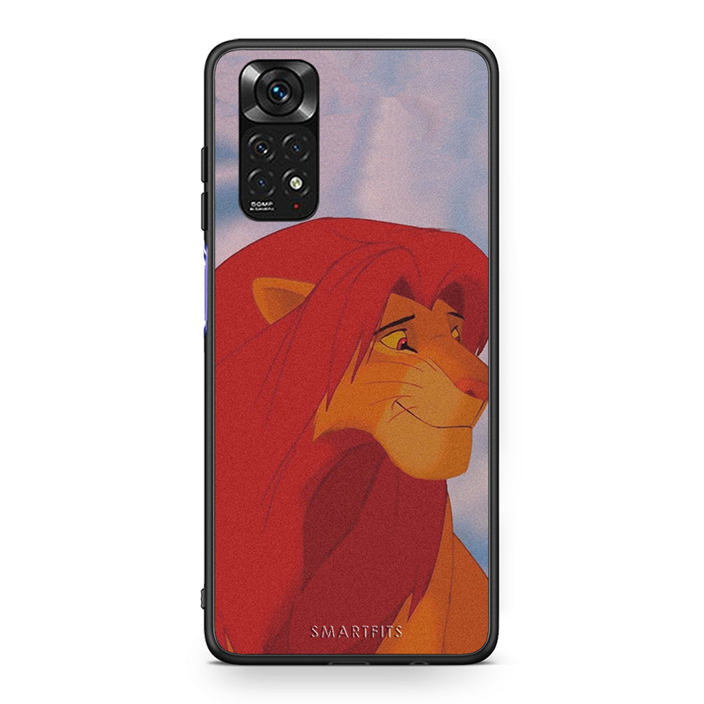 Xiaomi Redmi Note 11 Lion Love 1 Θήκη Αγίου Βαλεντίνου από τη Smartfits με σχέδιο στο πίσω μέρος και μαύρο περίβλημα | Smartphone case with colorful back and black bezels by Smartfits