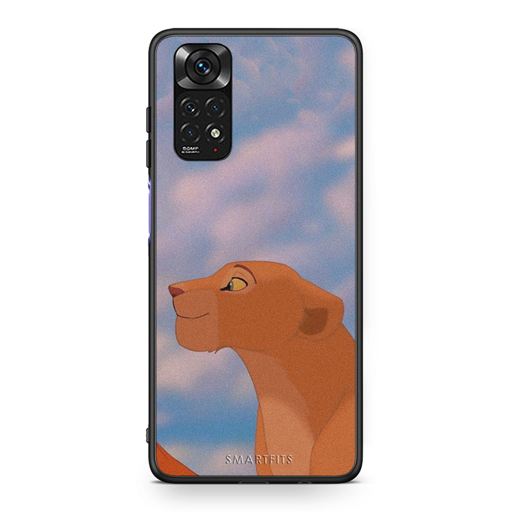 Xiaomi Redmi Note 11 Lion Love 2 Θήκη Αγίου Βαλεντίνου από τη Smartfits με σχέδιο στο πίσω μέρος και μαύρο περίβλημα | Smartphone case with colorful back and black bezels by Smartfits