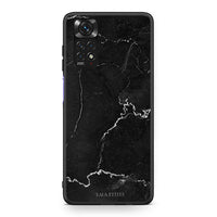 Thumbnail for Xiaomi Redmi Note 11 Marble Black θήκη από τη Smartfits με σχέδιο στο πίσω μέρος και μαύρο περίβλημα | Smartphone case with colorful back and black bezels by Smartfits