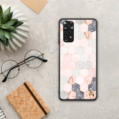 Marble Hexagon Pink - Xiaomi Redmi Note 11 4G / 11S 4G θήκη