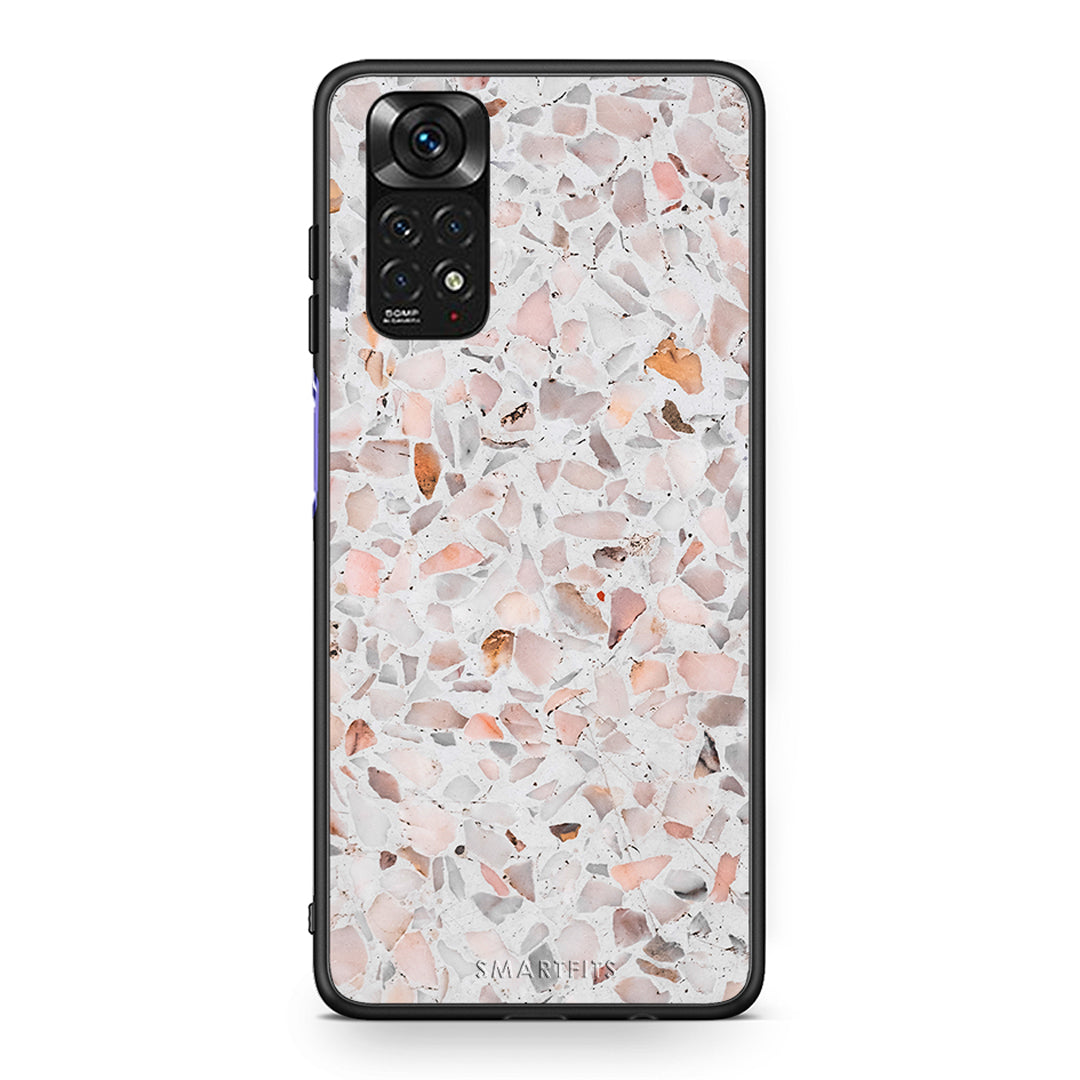 Xiaomi Redmi Note 11 Marble Terrazzo θήκη από τη Smartfits με σχέδιο στο πίσω μέρος και μαύρο περίβλημα | Smartphone case with colorful back and black bezels by Smartfits