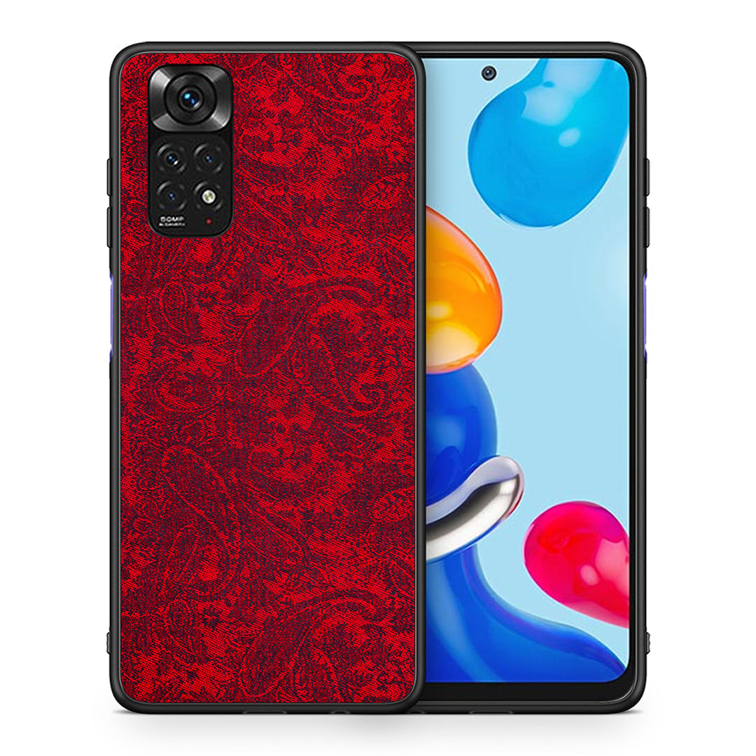 Θήκη Xiaomi Redmi Note 11 Paisley Cashmere από τη Smartfits με σχέδιο στο πίσω μέρος και μαύρο περίβλημα | Xiaomi Redmi Note 11 Paisley Cashmere case with colorful back and black bezels