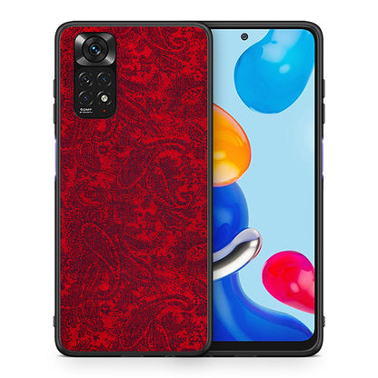 Θήκη Xiaomi Redmi Note 11 Paisley Cashmere από τη Smartfits με σχέδιο στο πίσω μέρος και μαύρο περίβλημα | Xiaomi Redmi Note 11 Paisley Cashmere case with colorful back and black bezels