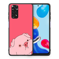 Thumbnail for Θήκη Αγίου Βαλεντίνου Xiaomi Redmi Note 11 Pig Love 1 από τη Smartfits με σχέδιο στο πίσω μέρος και μαύρο περίβλημα | Xiaomi Redmi Note 11 Pig Love 1 case with colorful back and black bezels