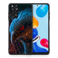 Thumbnail for Θήκη Xiaomi Redmi Note 11 Eagle PopArt από τη Smartfits με σχέδιο στο πίσω μέρος και μαύρο περίβλημα | Xiaomi Redmi Note 11 Eagle PopArt case with colorful back and black bezels