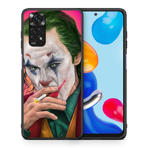 Θήκη Xiaomi Redmi Note 11 JokesOnU PopArt από τη Smartfits με σχέδιο στο πίσω μέρος και μαύρο περίβλημα | Xiaomi Redmi Note 11 JokesOnU PopArt case with colorful back and black bezels