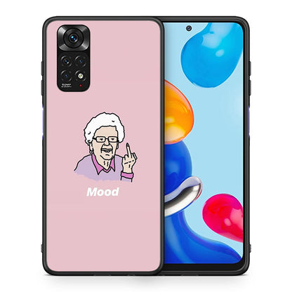 Θήκη Xiaomi Redmi Note 11 Mood PopArt από τη Smartfits με σχέδιο στο πίσω μέρος και μαύρο περίβλημα | Xiaomi Redmi Note 11 Mood PopArt case with colorful back and black bezels