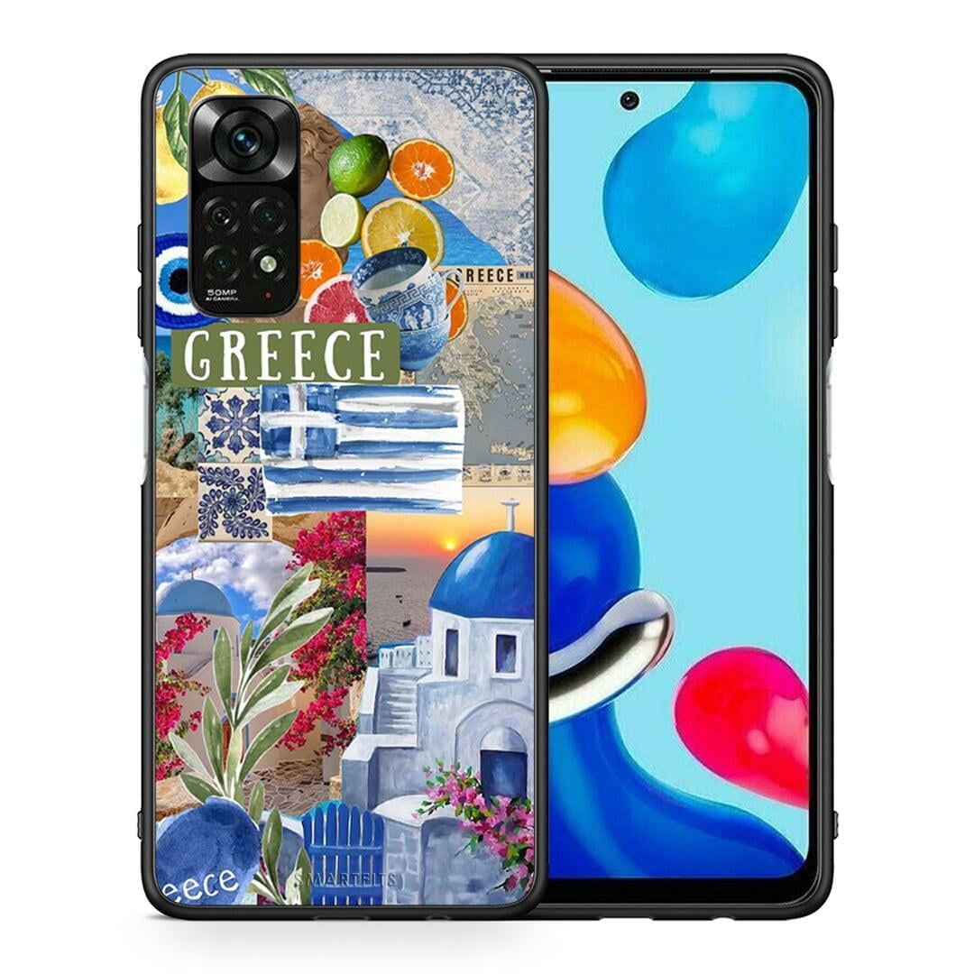 Θήκη Xiaomi Redmi Note 12 Pro 4G All Greek από τη Smartfits με σχέδιο στο πίσω μέρος και μαύρο περίβλημα | Xiaomi Redmi Note 12 Pro 4G All Greek case with colorful back and black bezels