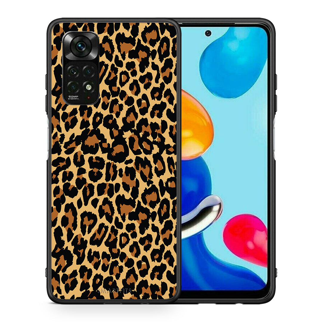 Θήκη Xiaomi Redmi Note 11 Pro 5G Leopard Animal από τη Smartfits με σχέδιο στο πίσω μέρος και μαύρο περίβλημα | Xiaomi Redmi Note 11 Pro 5G Leopard Animal case with colorful back and black bezels