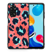 Thumbnail for Θήκη Xiaomi Redmi Note 11 Pro 5G Pink Leopard Animal από τη Smartfits με σχέδιο στο πίσω μέρος και μαύρο περίβλημα | Xiaomi Redmi Note 11 Pro 5G Pink Leopard Animal case with colorful back and black bezels