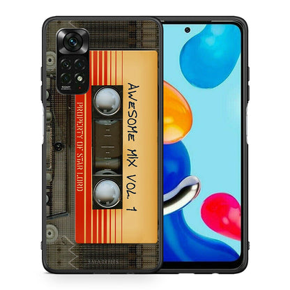 Θήκη Xiaomi Redmi Note 11 Pro 5G Awesome Mix από τη Smartfits με σχέδιο στο πίσω μέρος και μαύρο περίβλημα | Xiaomi Redmi Note 11 Pro 5G Awesome Mix case with colorful back and black bezels