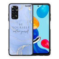 Thumbnail for Θήκη Xiaomi Redmi Note 11 Pro 5G Be Yourself από τη Smartfits με σχέδιο στο πίσω μέρος και μαύρο περίβλημα | Xiaomi Redmi Note 11 Pro 5G Be Yourself case with colorful back and black bezels