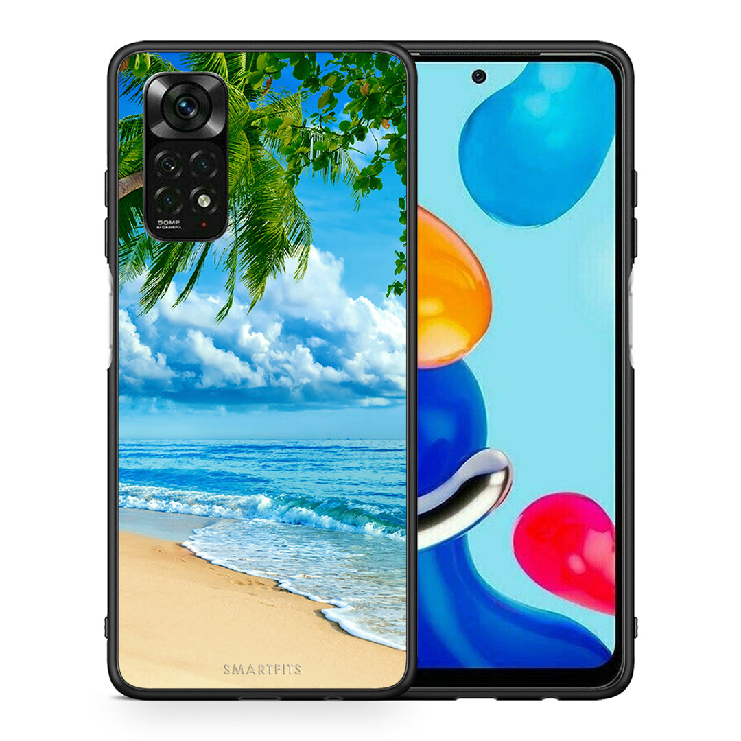 Θήκη Xiaomi Redmi Note 11 Pro 5G Beautiful Beach από τη Smartfits με σχέδιο στο πίσω μέρος και μαύρο περίβλημα | Xiaomi Redmi Note 11 Pro 5G Beautiful Beach case with colorful back and black bezels