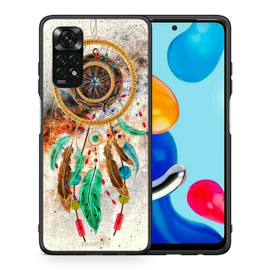 Θήκη Xiaomi Redmi Note 11 Pro 5G DreamCatcher Boho από τη Smartfits με σχέδιο στο πίσω μέρος και μαύρο περίβλημα | Xiaomi Redmi Note 11 Pro 5G DreamCatcher Boho case with colorful back and black bezels