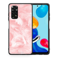 Thumbnail for Θήκη Xiaomi Redmi Note 11 Pro 5G Pink Feather Boho από τη Smartfits με σχέδιο στο πίσω μέρος και μαύρο περίβλημα | Xiaomi Redmi Note 11 Pro 5G Pink Feather Boho case with colorful back and black bezels