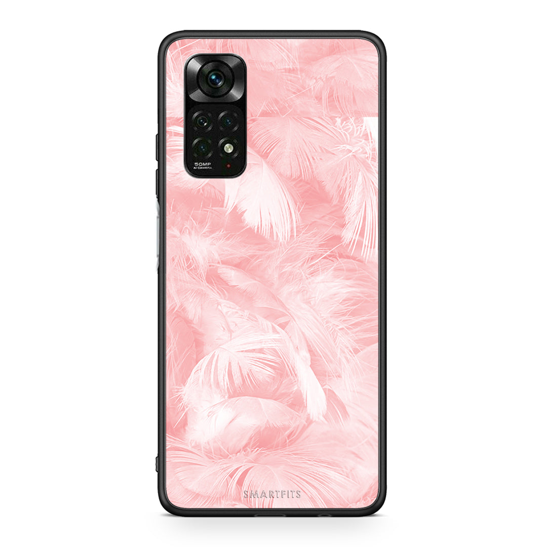 33 - Xiaomi Redmi Note 11 Pro 5G Pink Feather Boho case, cover, bumper