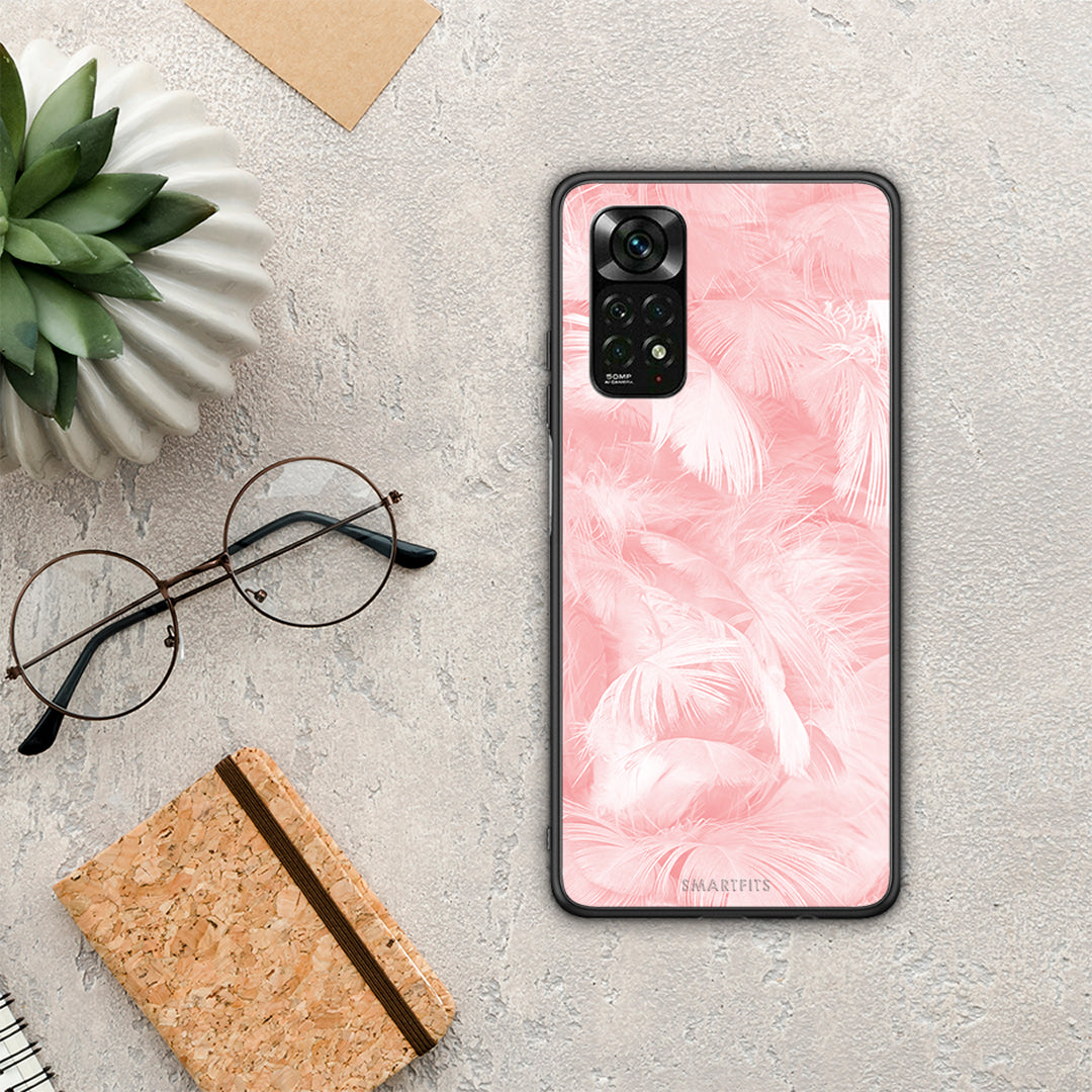 Boho Pink Feather - Xiaomi Redmi Note 11 Pro 4G / 5G θήκη