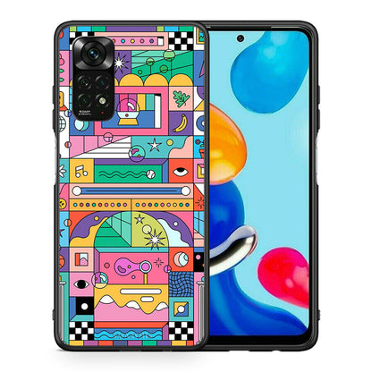 Θήκη Xiaomi Redmi Note 11 Pro 5G Bubbles Soap από τη Smartfits με σχέδιο στο πίσω μέρος και μαύρο περίβλημα | Xiaomi Redmi Note 11 Pro 5G Bubbles Soap case with colorful back and black bezels