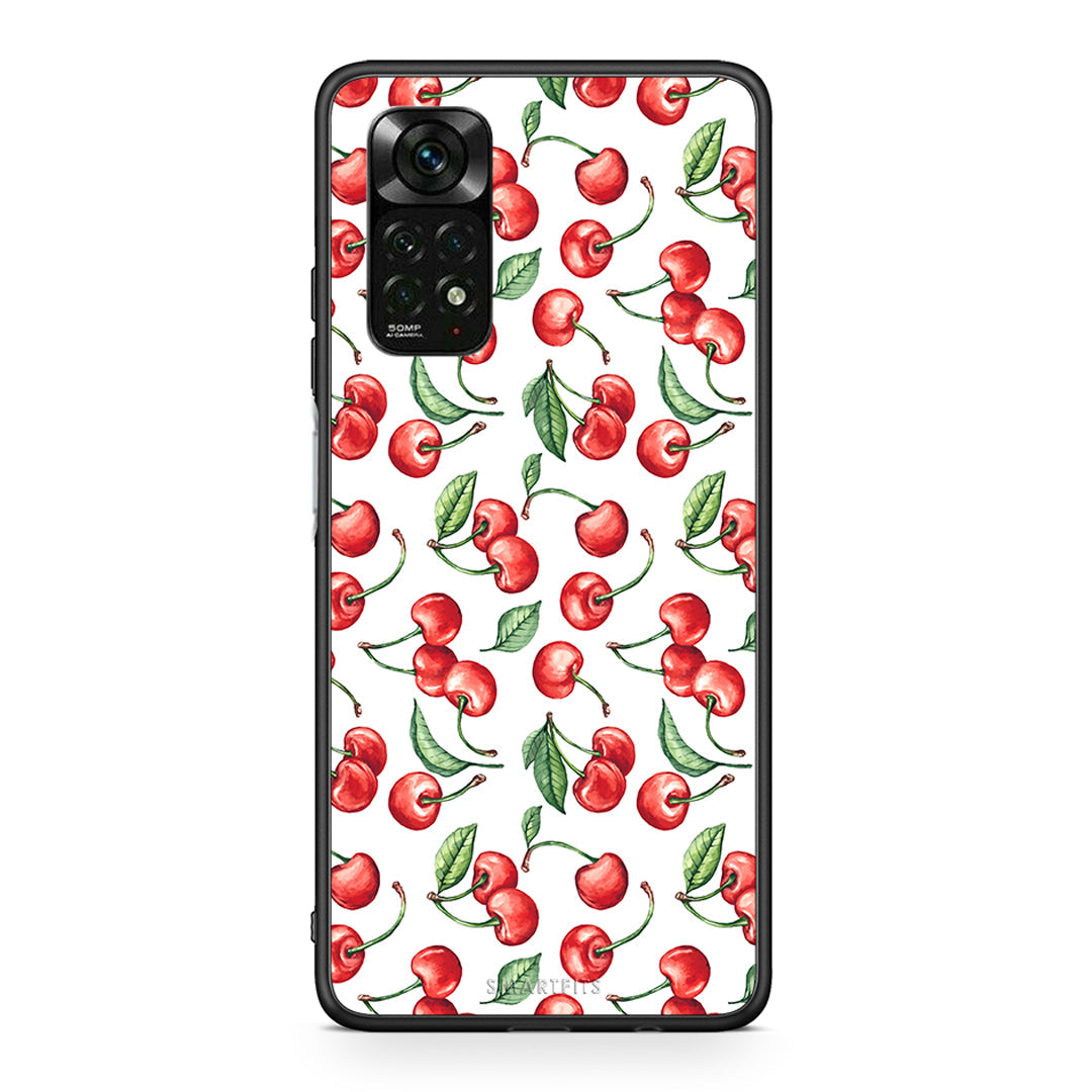 Xiaomi Redmi Note 11 Pro 5G Cherry Summer θήκη από τη Smartfits με σχέδιο στο πίσω μέρος και μαύρο περίβλημα | Smartphone case with colorful back and black bezels by Smartfits