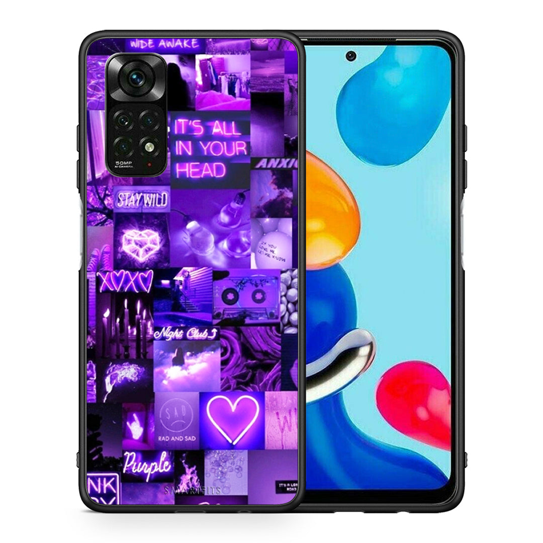 Θήκη Αγίου Βαλεντίνου Xiaomi Redmi Note 12 Pro 4G Collage Stay Wild από τη Smartfits με σχέδιο στο πίσω μέρος και μαύρο περίβλημα | Xiaomi Redmi Note 12 Pro 4G Collage Stay Wild case with colorful back and black bezels