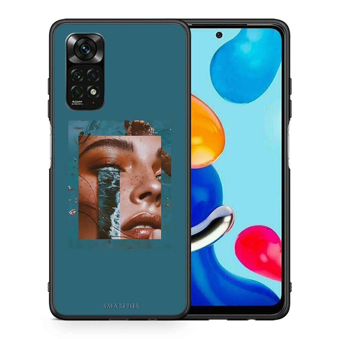 Θήκη Xiaomi Redmi Note 12 Pro 4G Cry An Ocean από τη Smartfits με σχέδιο στο πίσω μέρος και μαύρο περίβλημα | Xiaomi Redmi Note 12 Pro 4G Cry An Ocean case with colorful back and black bezels