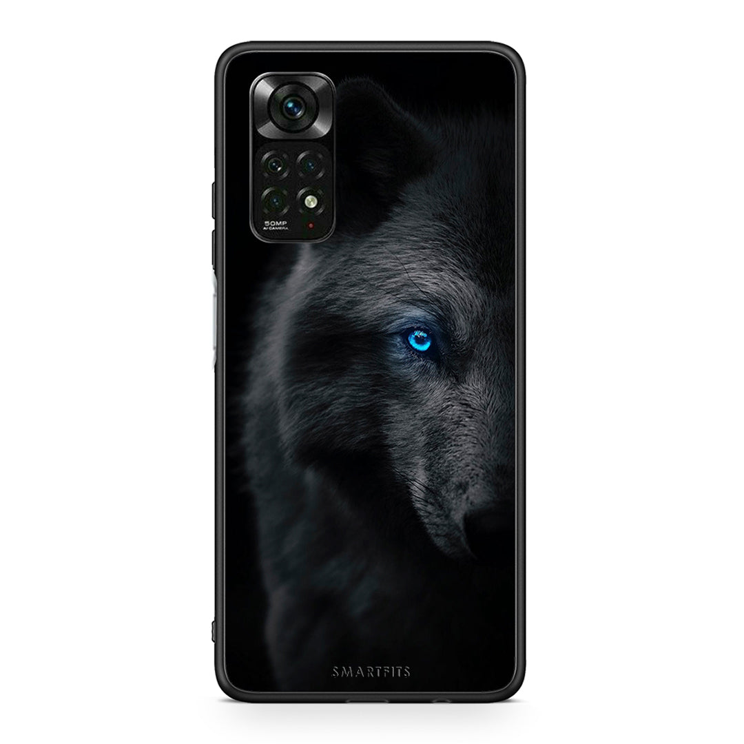 Xiaomi Redmi Note 12 Pro 4G Dark Wolf θήκη από τη Smartfits με σχέδιο στο πίσω μέρος και μαύρο περίβλημα | Smartphone case with colorful back and black bezels by Smartfits
