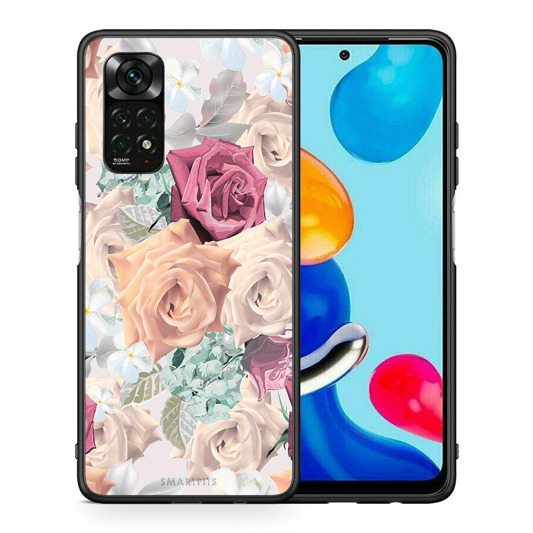 Θήκη Xiaomi Redmi Note 12 Pro 4G Bouquet Floral από τη Smartfits με σχέδιο στο πίσω μέρος και μαύρο περίβλημα | Xiaomi Redmi Note 12 Pro 4G Bouquet Floral case with colorful back and black bezels