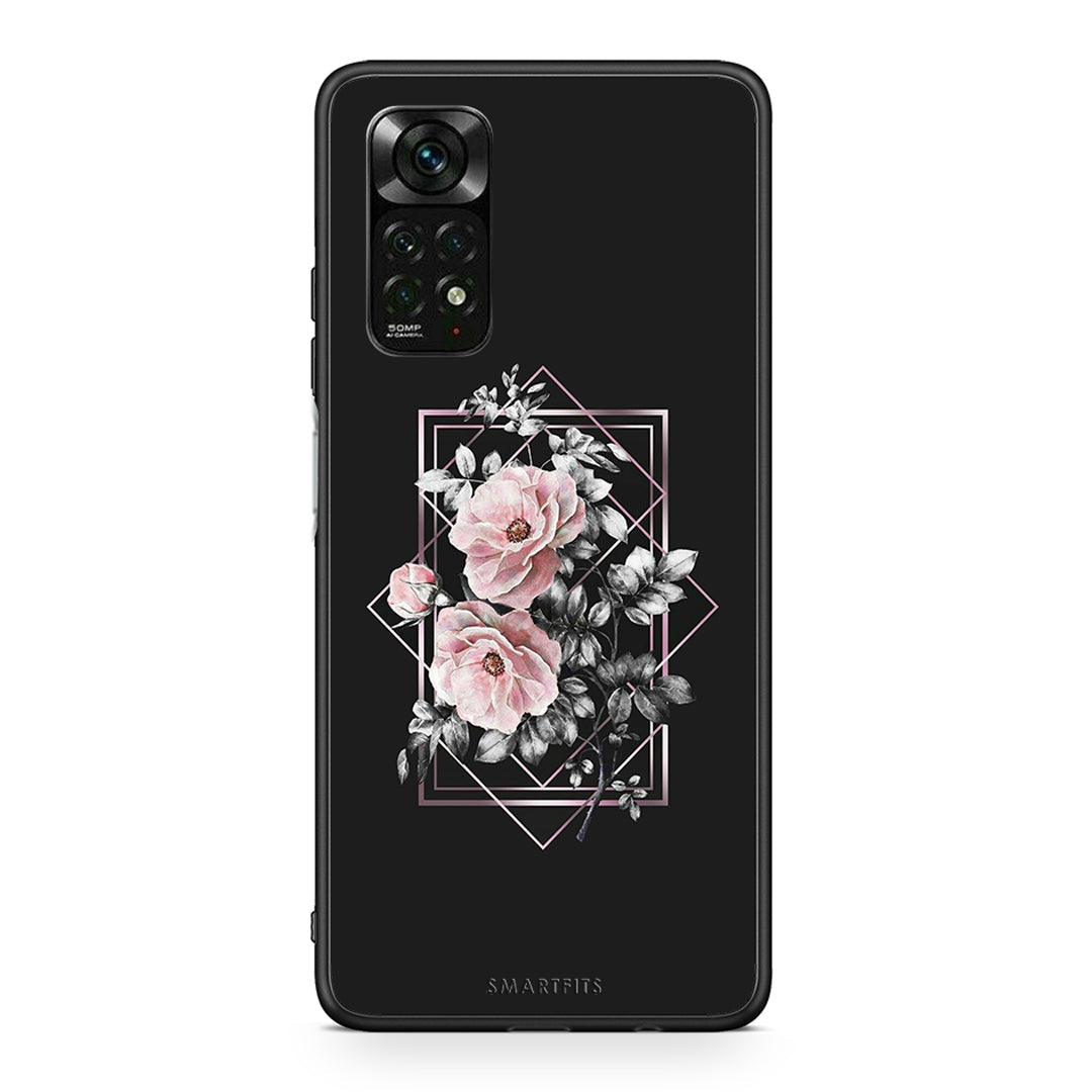 4 - Xiaomi Redmi Note 12 Pro 4G Frame Flower case, cover, bumper