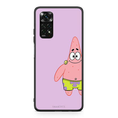 Xiaomi Redmi Note 11 Pro 5G Friends Patrick θήκη από τη Smartfits με σχέδιο στο πίσω μέρος και μαύρο περίβλημα | Smartphone case with colorful back and black bezels by Smartfits