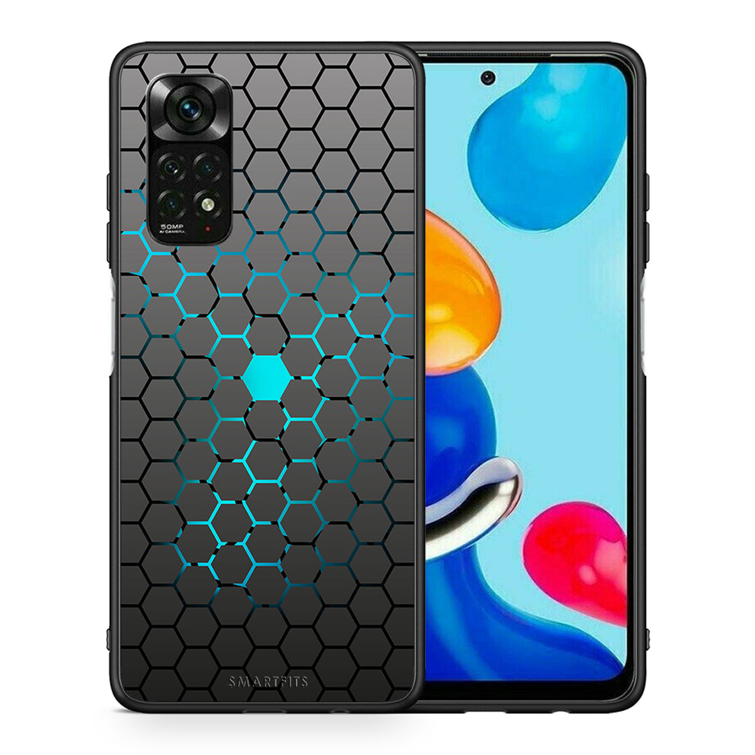 Θήκη Xiaomi Redmi Note 11 Pro 5G Hexagonal Geometric από τη Smartfits με σχέδιο στο πίσω μέρος και μαύρο περίβλημα | Xiaomi Redmi Note 11 Pro 5G Hexagonal Geometric case with colorful back and black bezels