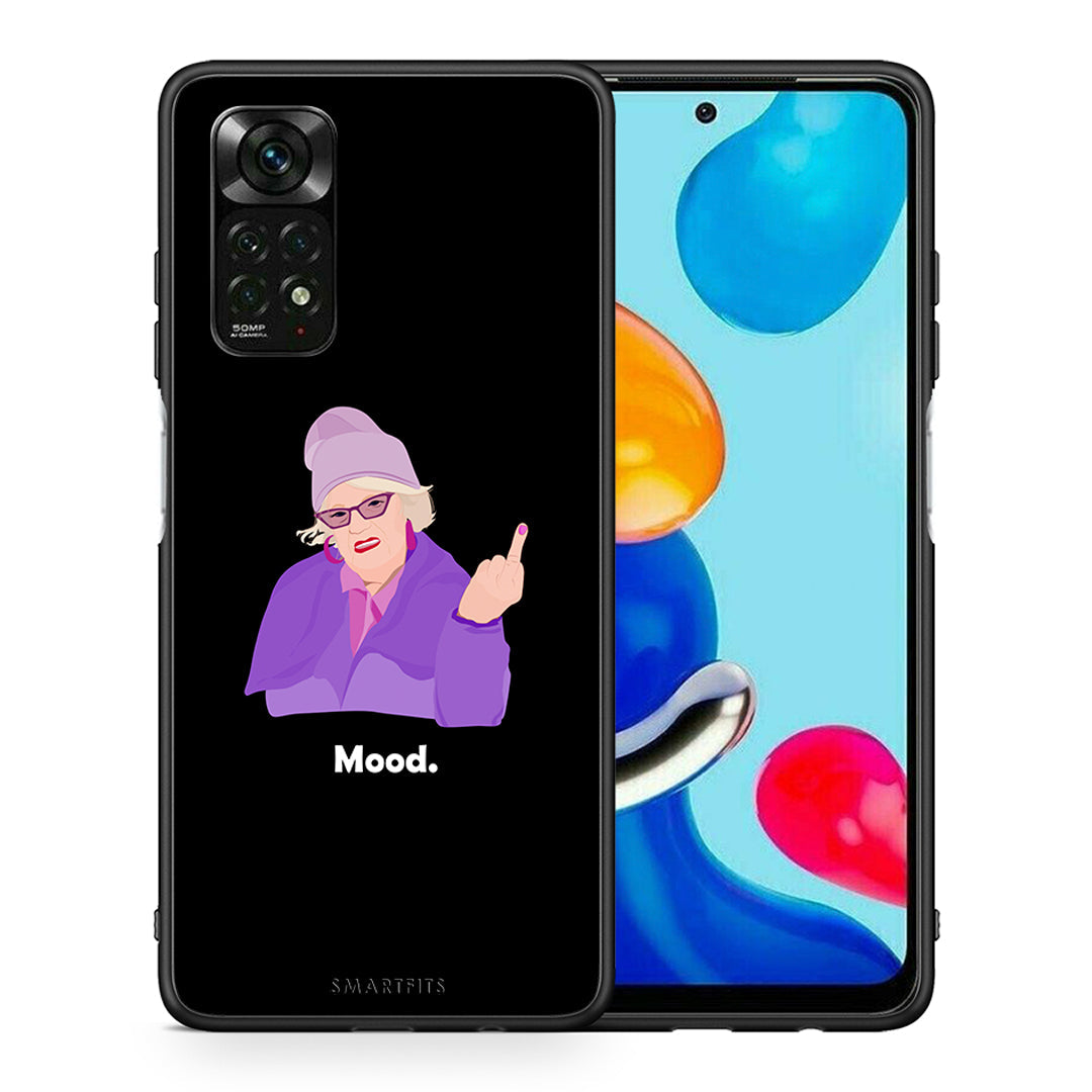 Θήκη Xiaomi Redmi Note 12 Pro 4G Grandma Mood Black από τη Smartfits με σχέδιο στο πίσω μέρος και μαύρο περίβλημα | Xiaomi Redmi Note 12 Pro 4G Grandma Mood Black case with colorful back and black bezels