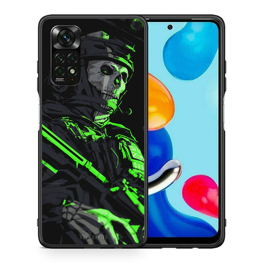 Θήκη Αγίου Βαλεντίνου Xiaomi Redmi Note 11 Pro 5G Green Soldier από τη Smartfits με σχέδιο στο πίσω μέρος και μαύρο περίβλημα | Xiaomi Redmi Note 11 Pro 5G Green Soldier case with colorful back and black bezels
