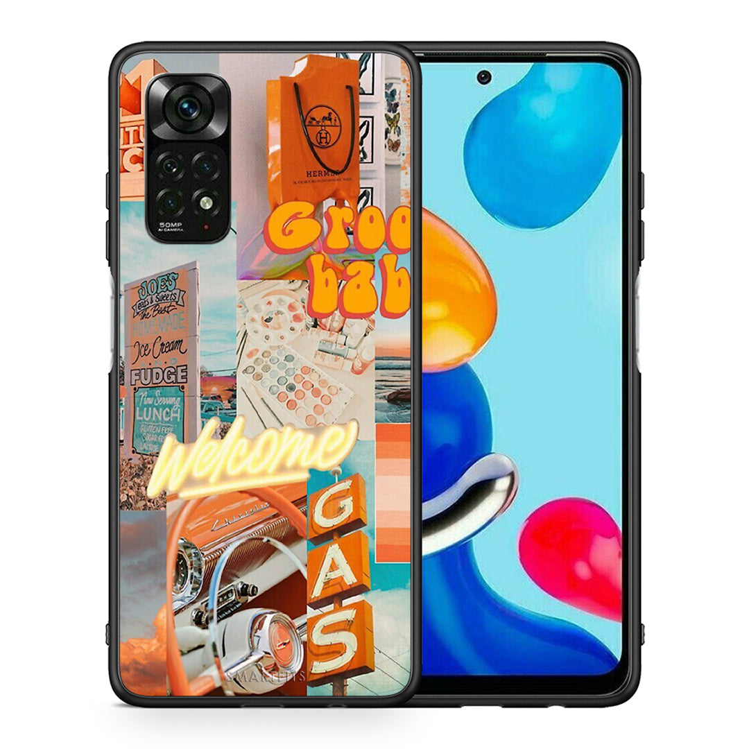 Θήκη Αγίου Βαλεντίνου Xiaomi Redmi Note 12 Pro 4G Groovy Babe από τη Smartfits με σχέδιο στο πίσω μέρος και μαύρο περίβλημα | Xiaomi Redmi Note 12 Pro 4G Groovy Babe case with colorful back and black bezels