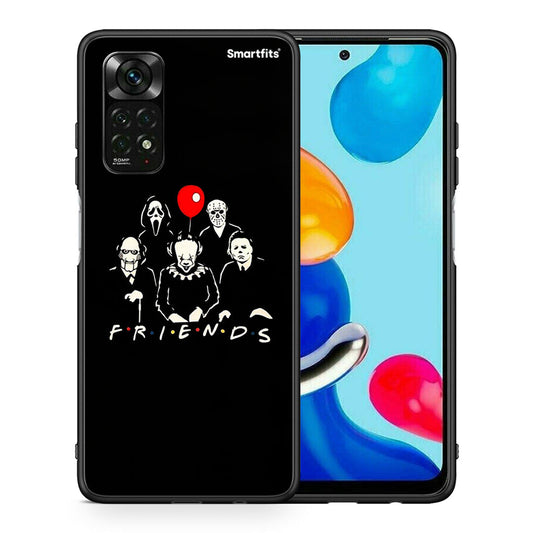 Θήκη Xiaomi Redmi Note 12 Pro 4G Halloween Friends από τη Smartfits με σχέδιο στο πίσω μέρος και μαύρο περίβλημα | Xiaomi Redmi Note 12 Pro 4G Halloween Friends case with colorful back and black bezels